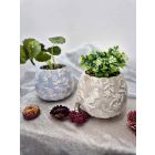 Duo de 2 pots à plantes avec fausse plantes