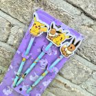 Set de 3 Crayons avec Topper Pokemon