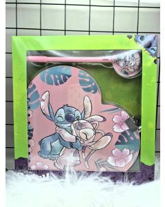 Gift set Stitch&Angel : Journal et stylo bille