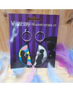 Porte clés Mercredi & Enid