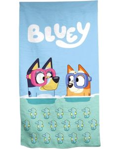 Serviette de Plage Bluey et Bingo Plouf