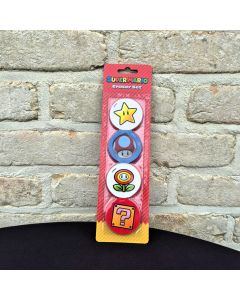 Pack de 4 gommes Mario Bros