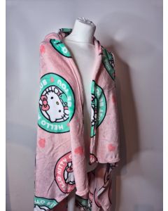 Couverture à capuche Hello Kitty