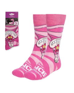Chaussettes Alice - Chat Cheshire -Tête en Bas