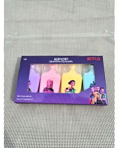 Set de 4 surligneurs Kpop demon Hunters
