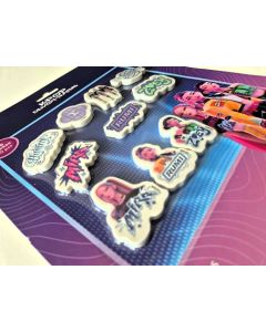 pack de 10 gommes Kpop Demon Hunters